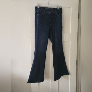 American Eagle Super High-Rise Flare Jeans, 12